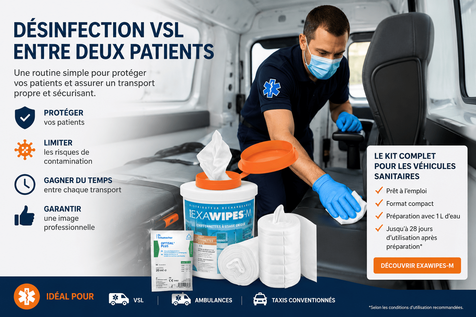 Comment désinfecter un VSL entre deux patients ? - THX MEDICAL