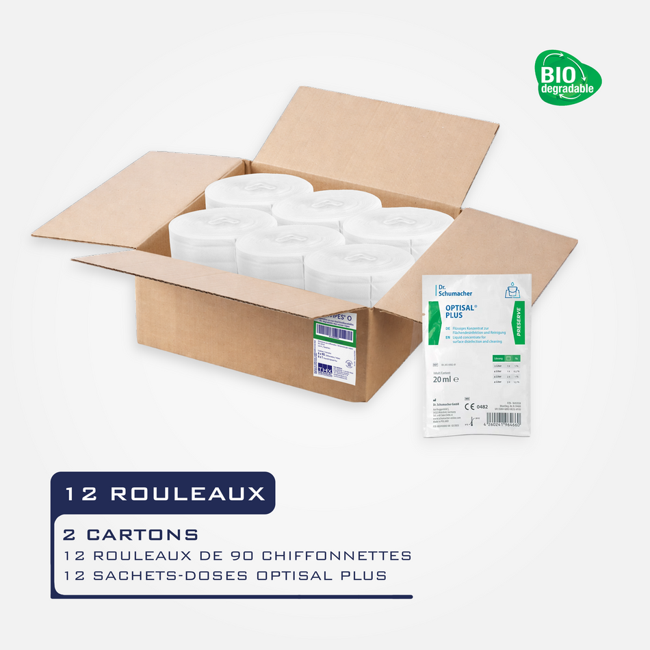 RECHARGES BIOWIPES – AVEC DÉSINFECTANT