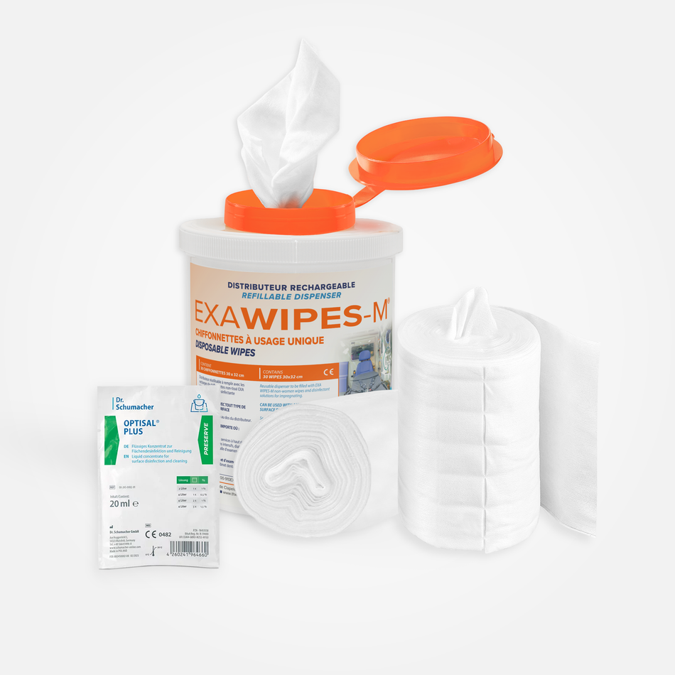 RECHARGES EXAWIPES-M COMPACT – AVEC DÉSINFECTANT