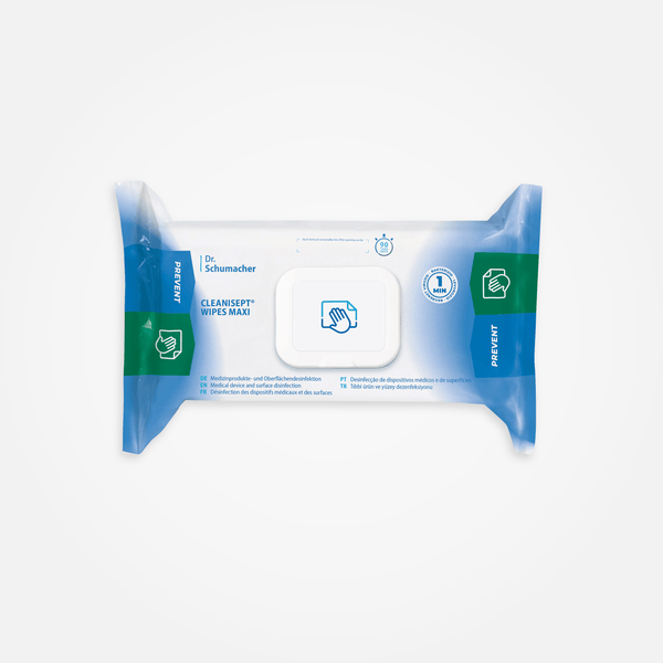 CLEANISEPT WIPES MAXI – 6 PACKS DE 100 LINGETTES - Lingettes sondes échographie | THX MEDICAL