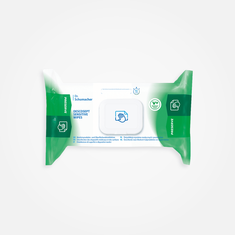 DESCOSEPT SENSITIVE WIPES – 9 PACKS DE 60 LINGETTES - Lingettes pré-imbibées | THX MEDICAL