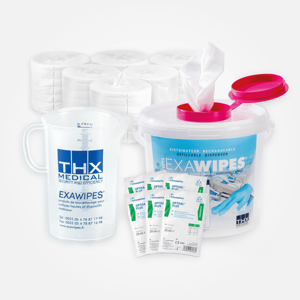 KIT DE DÉMARRAGE EXAWIPES - Lingettes sèches en rouleau à imbiber BIOWIPES/EXAWIPES | THX MEDICAL