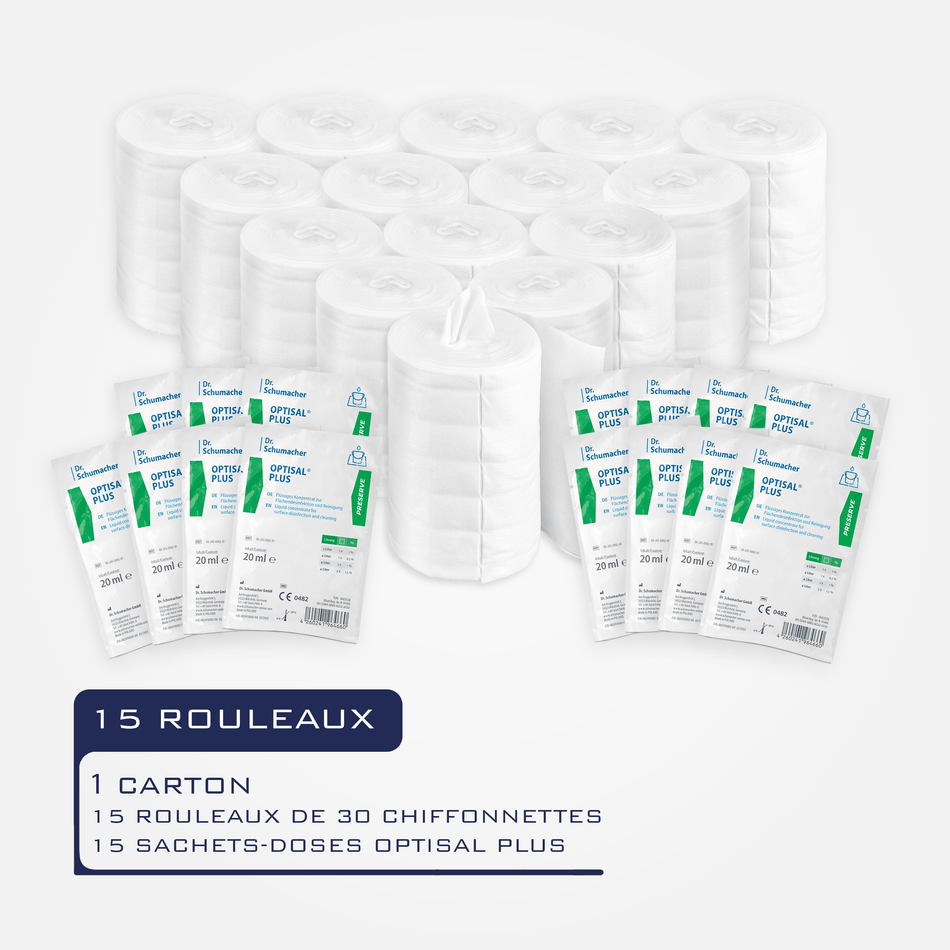 RECHARGES EXAWIPES-M COMPACT – AVEC DÉSINFECTANT - Lingettes sèches en rouleau à imbiber BIOWIPES/EXAWIPES | THX MEDICAL