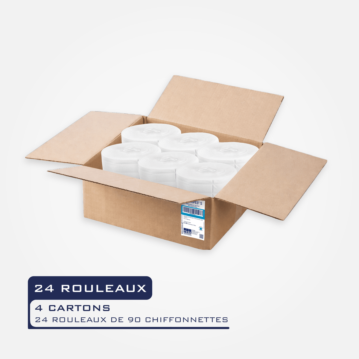 RECHARGES EXAWIPES – SANS DÉSINFECTANT - Lingettes sèches en rouleau à imbiber BIOWIPES/EXAWIPES | THX MEDICAL