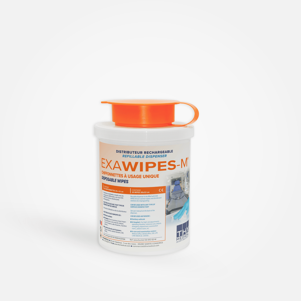 SEAU DISTRIBUTEUR COMPACT EXAWIPES-M - Accessoires | THX Medical
