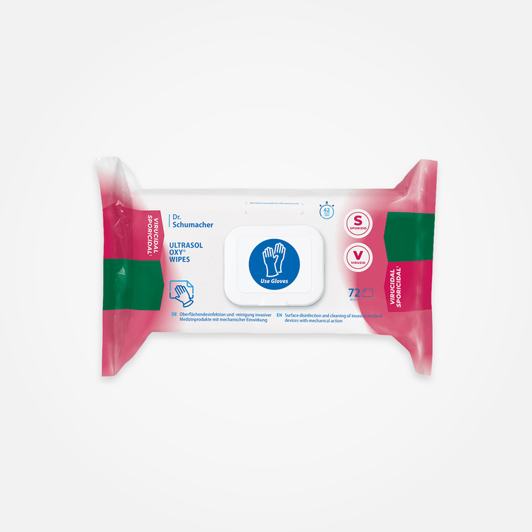 ULTRASOL OXY WIPES – 6 PACKS DE 72 LINGETTES - Solution pour Clostridium difficile | THX MEDICAL