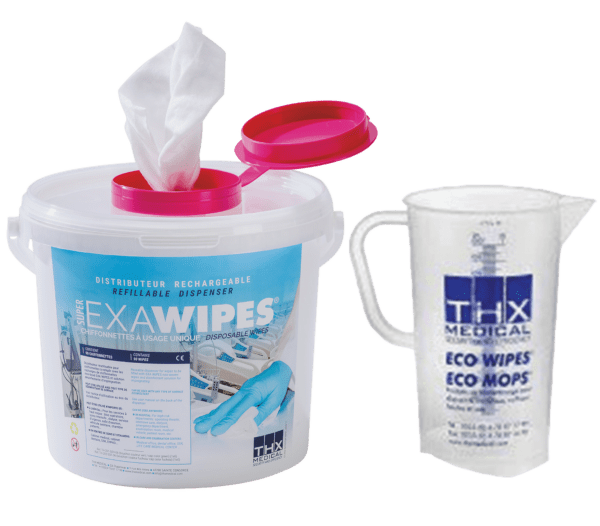 exawipes : seau et becher 3L